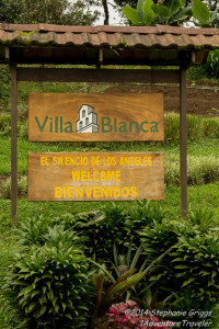 Villa Blanca sign