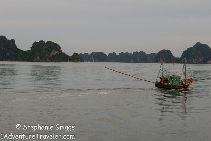 Halong Bay A Great Side Trip From Hanoi - 1AdventureTraveler | See how I enjoyed my visit to the popular UNESCO World Heritage Site of Halong Bay on a private boat | Halong Bay | Vietnam | Travel | 