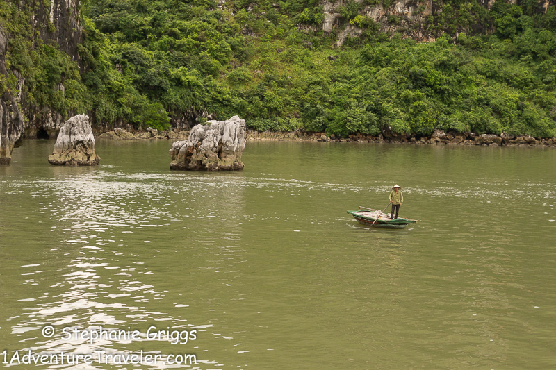 Halong Bay A Great Side Trip From Hanoi - 1AdventureTraveler | See how I enjoyed my visit to the popular UNESCO World Heritage Site of Halong Bay on a private boat | Halong Bay | Vietnam | Travel | 