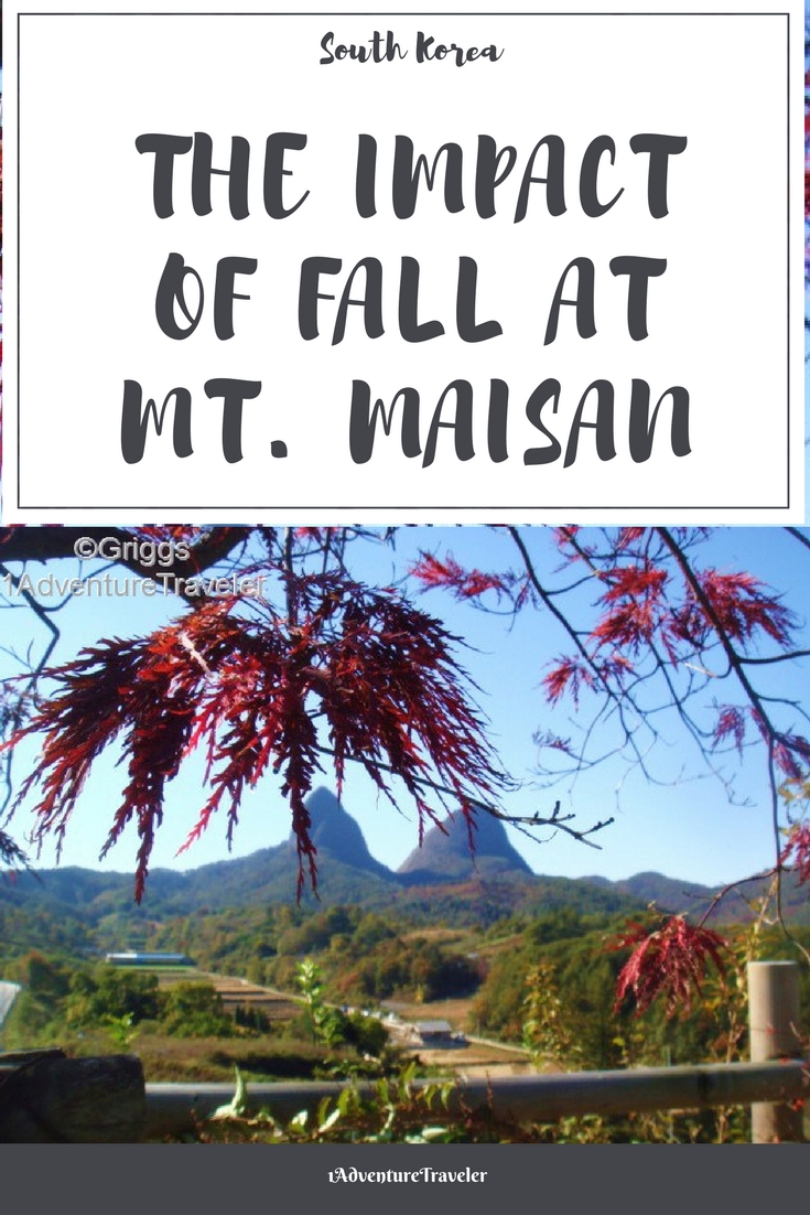 Journey with me to see "The Impact of Fall at Mt Maisan" with 1AdventureTraveler | South Korea | Autumn | leaf peeping | temples | Mt. Maisan | Travel | Travel Photography | 